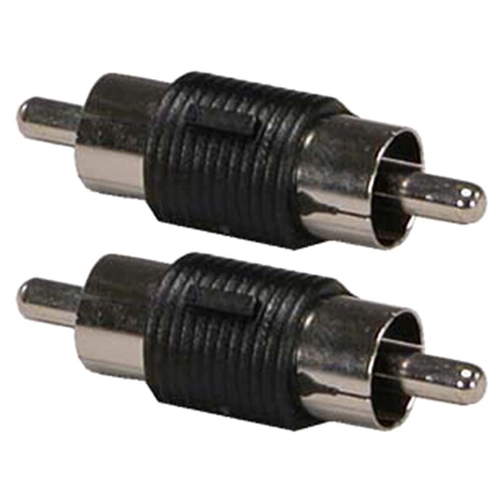2x RCA Male to Male Coupler Audio Video AV M/M Coupling Connector Gender Changer