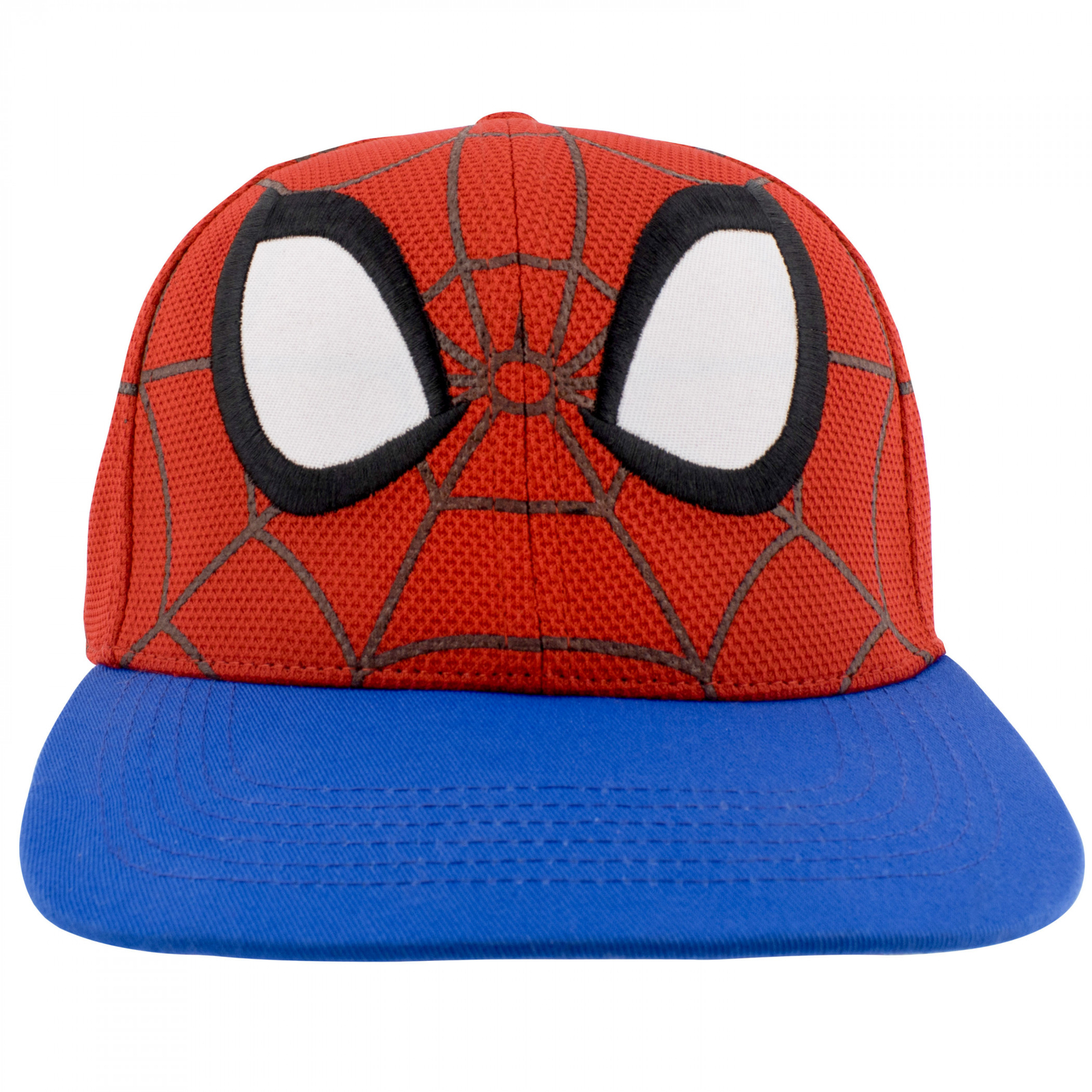 Spider-Man Mask Character Armor Snapback Hat Multi-Color