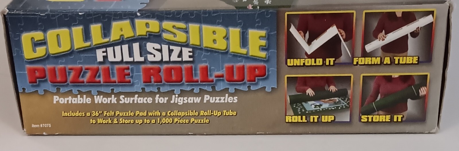 TDC Games Collapsible Full Size Puzzle Roll-Up Portable Work Surface For Puzzles