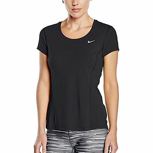 Nike Women's Dri‑Fit Contour Running Shirt Black Sz XS 849877-010