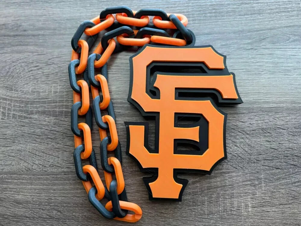 San Francisco Giants Oversized Necklace –Bold MLB Fan Pendant for True Supporter