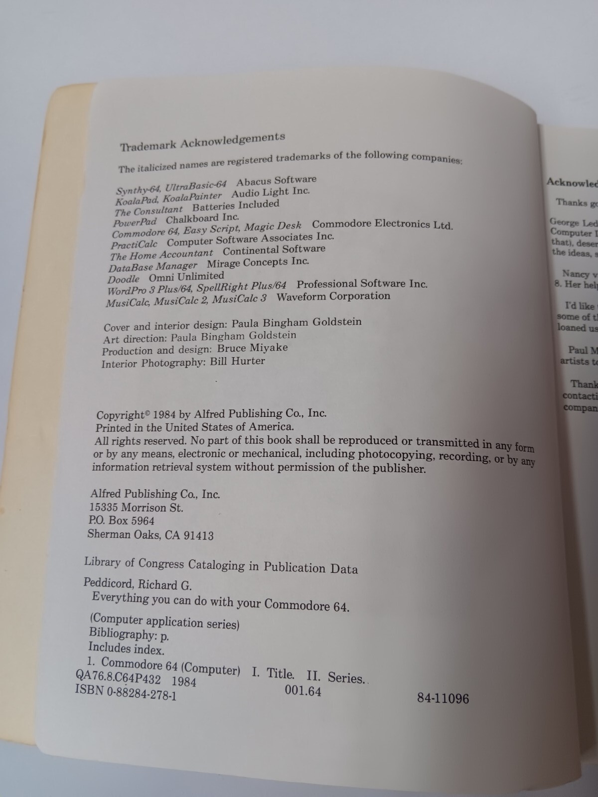 Everything You Can Do With Your Commodoe 64 Paperback Book W/Floppy Disk 1984