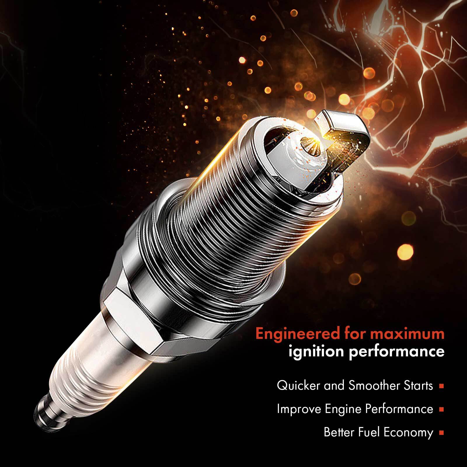 4Pcs High Performance Double Iridium Spark Plugs for Mitsubishi Outlander 14-20