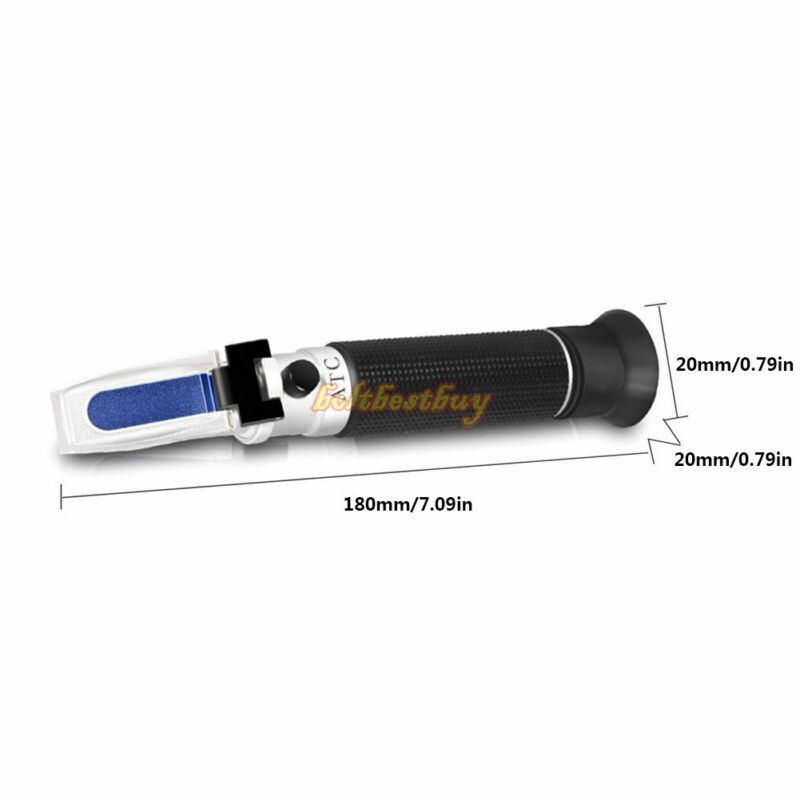 Brix Specific Gravity Refractometer Fruit Juice Wine Sugar Test 0~32%