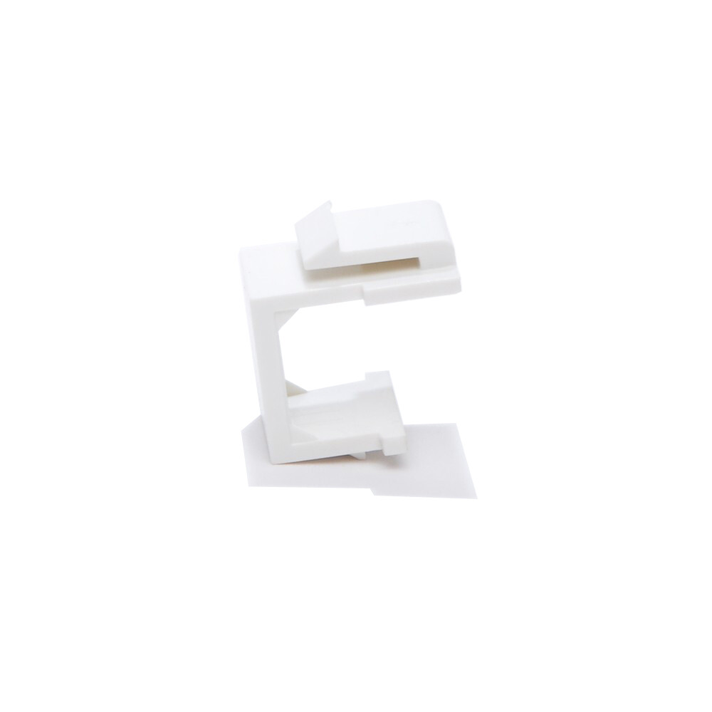 50pcs Snap-in Keystone Blank Insert for Wall Plate White