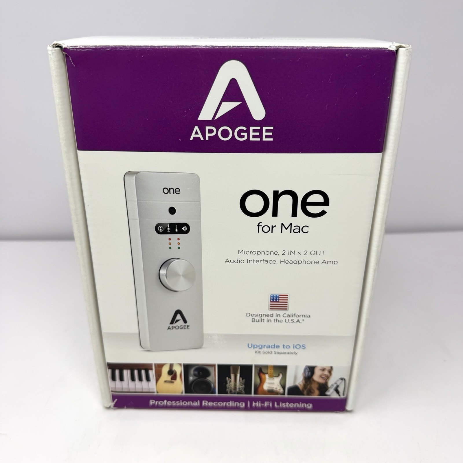 Apogee One Professional Audio Interface Microphone for Mac USB W/ IOS Cord EUC