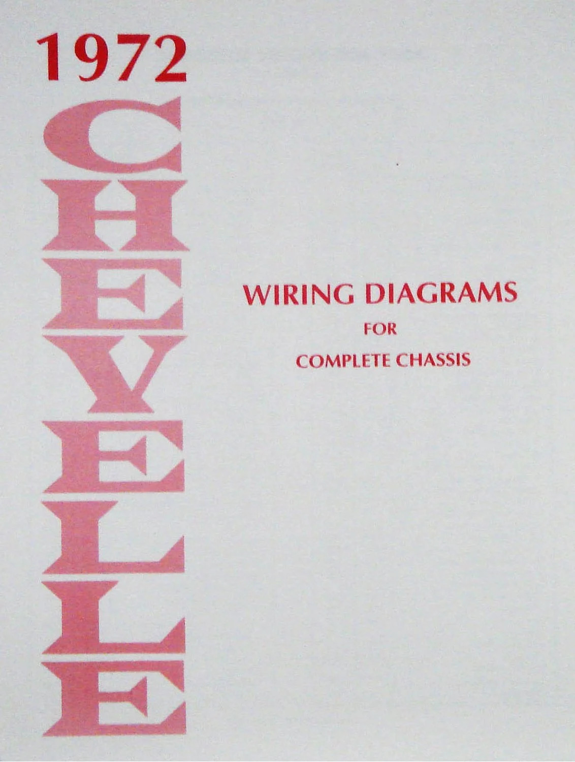 JEGS Wiring Diagram Manual for 1972 Chevrolet Chevelle & El-Camino