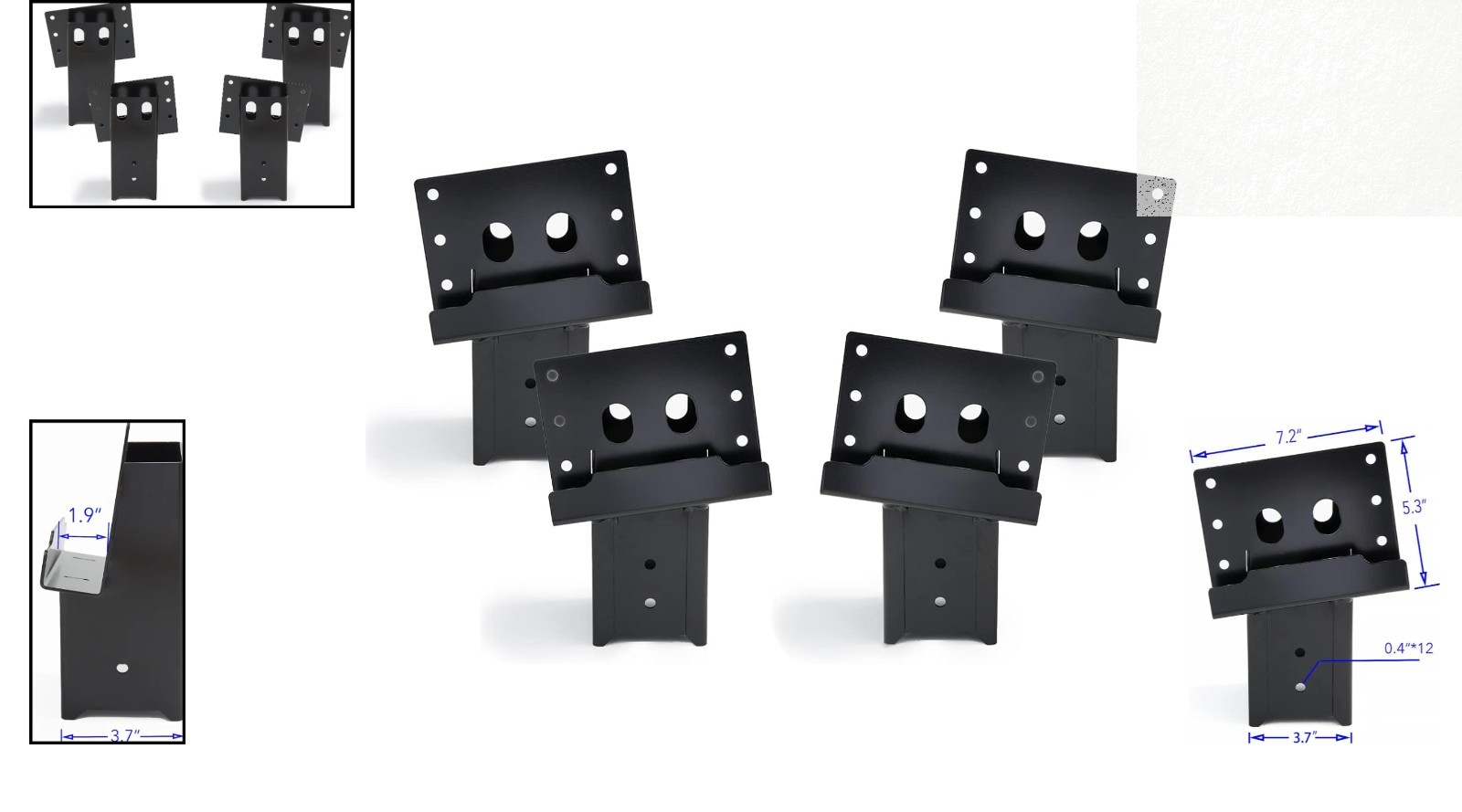 Durable Heavy-Duty 4x4 Brackets - Perfect for Observation Decks & Structures