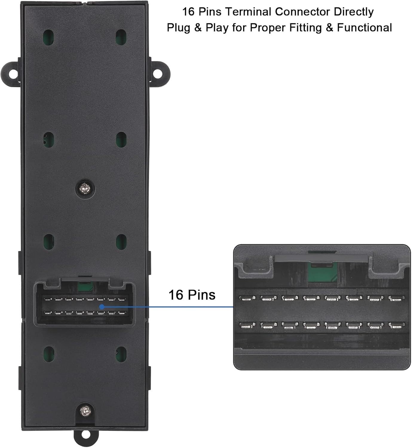 Main Window Switch Power Control Button Compatible with Kia Optima LHD 2011 2012