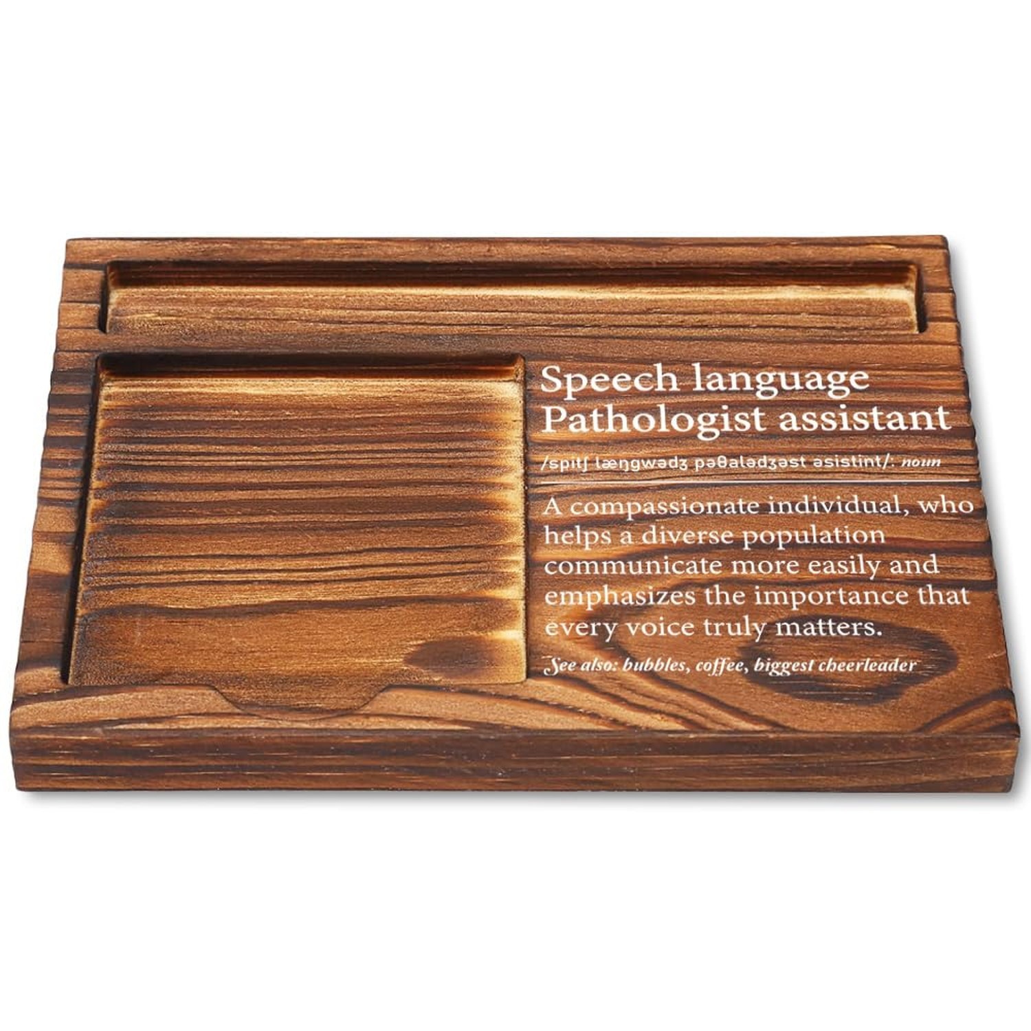 Speech Language Pathologist Assistant Gifts, Wooden Sticky Note Holder, Appre...