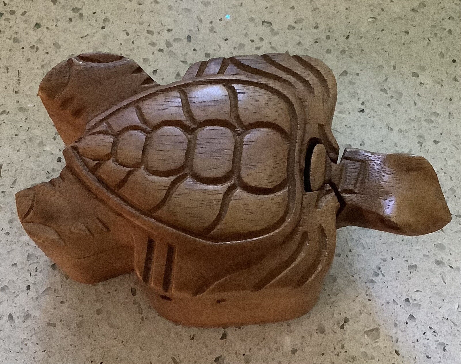 Handcrafted Wooden Sea Turtle Puzzle Box / Stash Box/ Secret Compartment