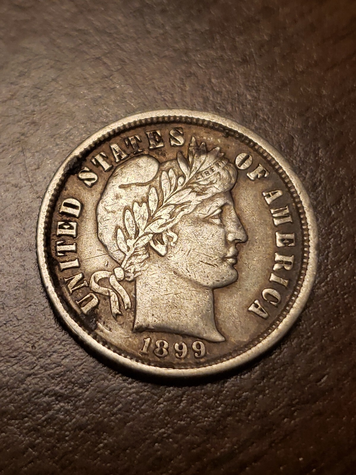1899 P Silver Barber Dime