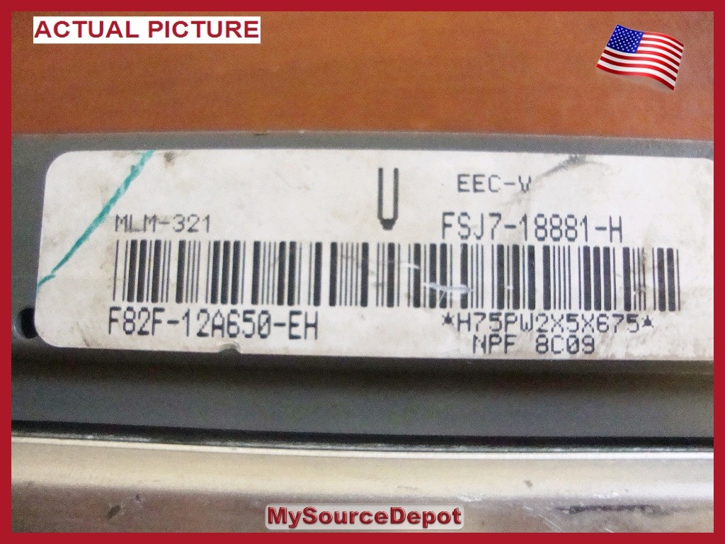 1998,MAZDA 626,ECM,ENGINE CONTROL MODULE,F82F12A650EH