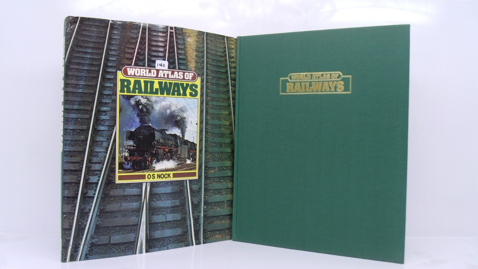 World Atlas Railways Freight Car OS Nock Hardcover Train Book w Dust Jacket 1of2