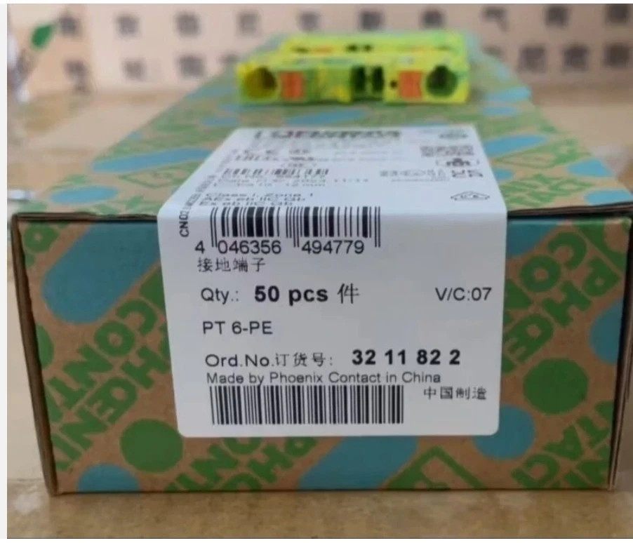 10PCS Phoenix Contact 3211822 grounding terminal PT 6-PE