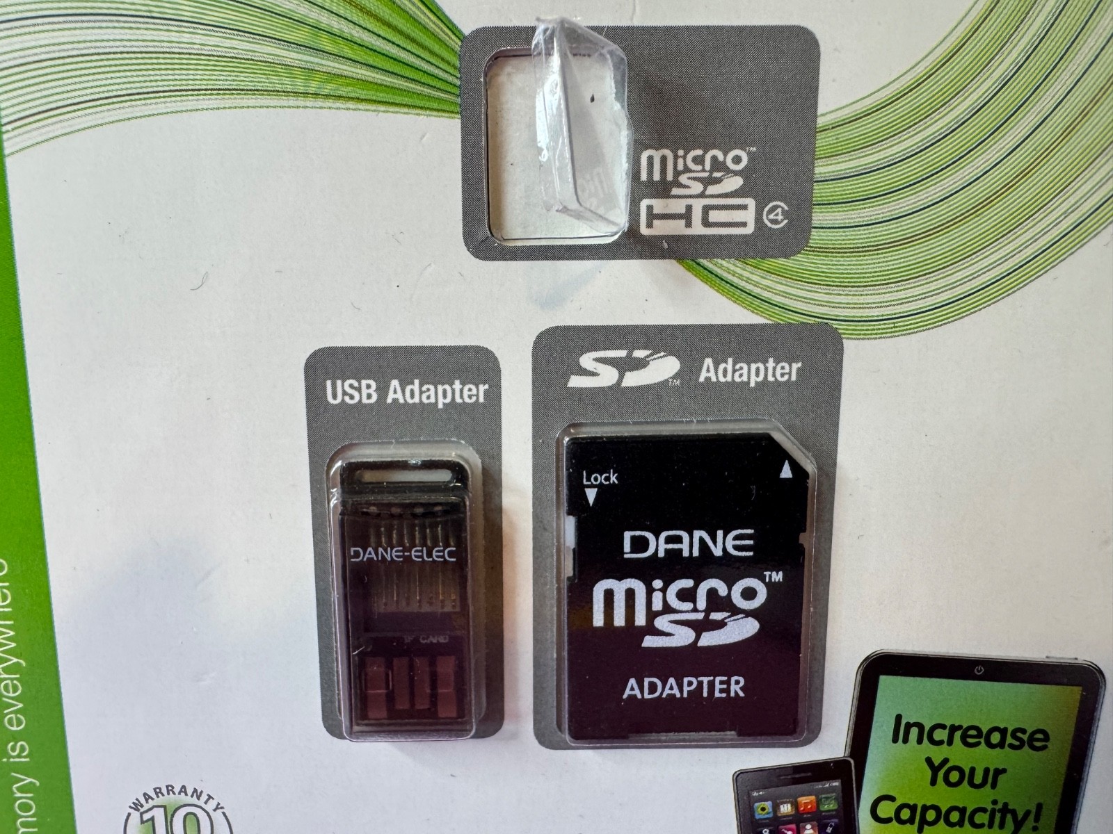 DANE USB ADAPTER/ MICRO SD ADAPTER. No Micro card. Adapters only
