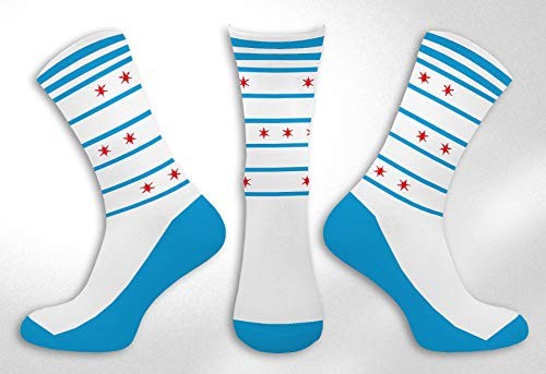 City-Themed Socks (US, Numeric, 8, 11, Regular, Regular, Chicago)