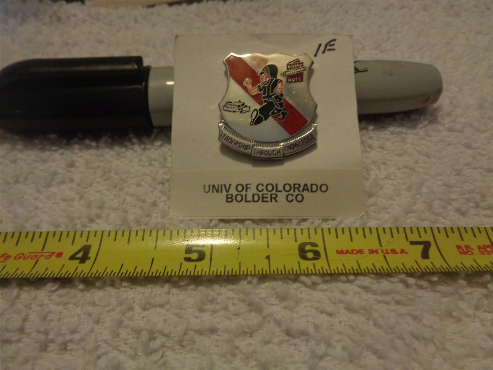 University of Colorado ROTC 1E Unit Crest, DI, DUI (DRAW#15)
