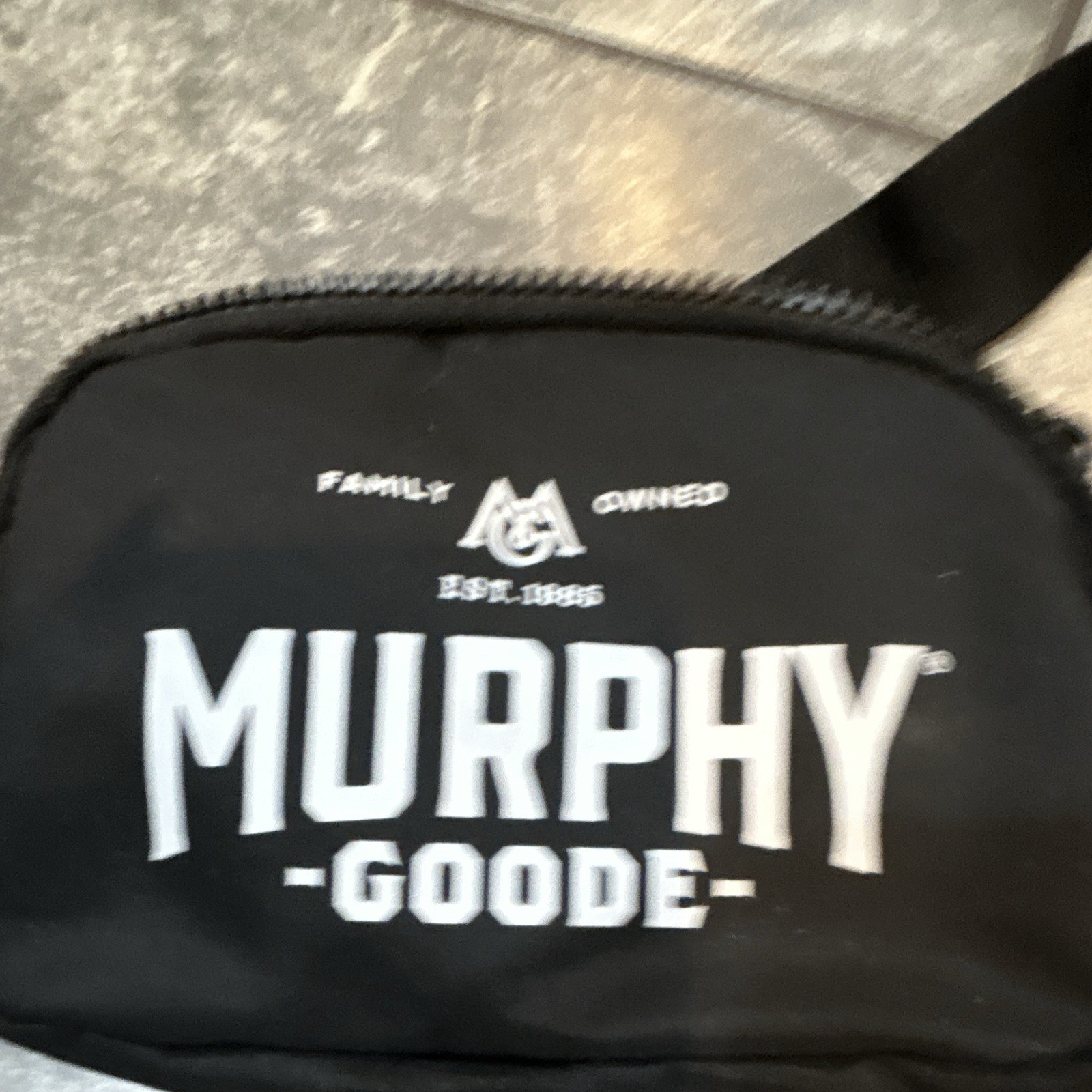 Black Fanny Pack Adjustable Strap With Murphy Goode Brand