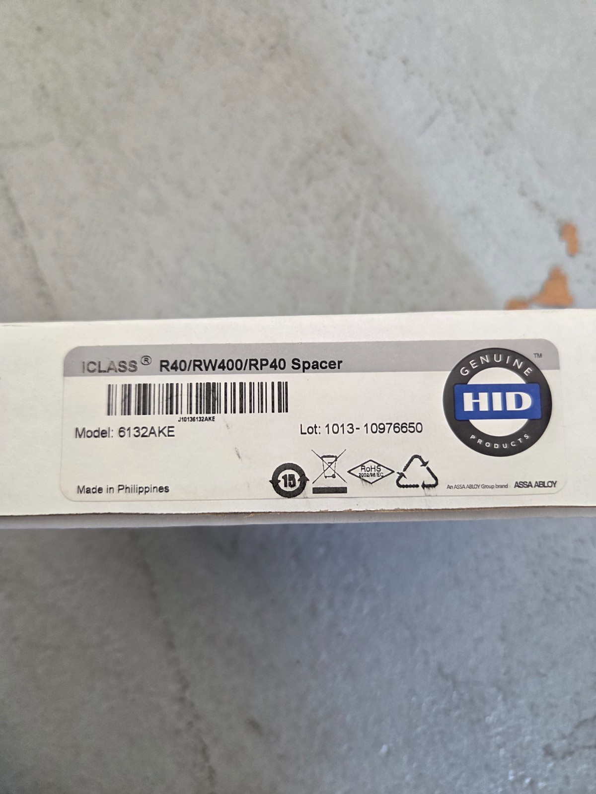 HID 6132AKE iCLASS SE Smart Card Reader 1" Spacer *NEW IN BOX