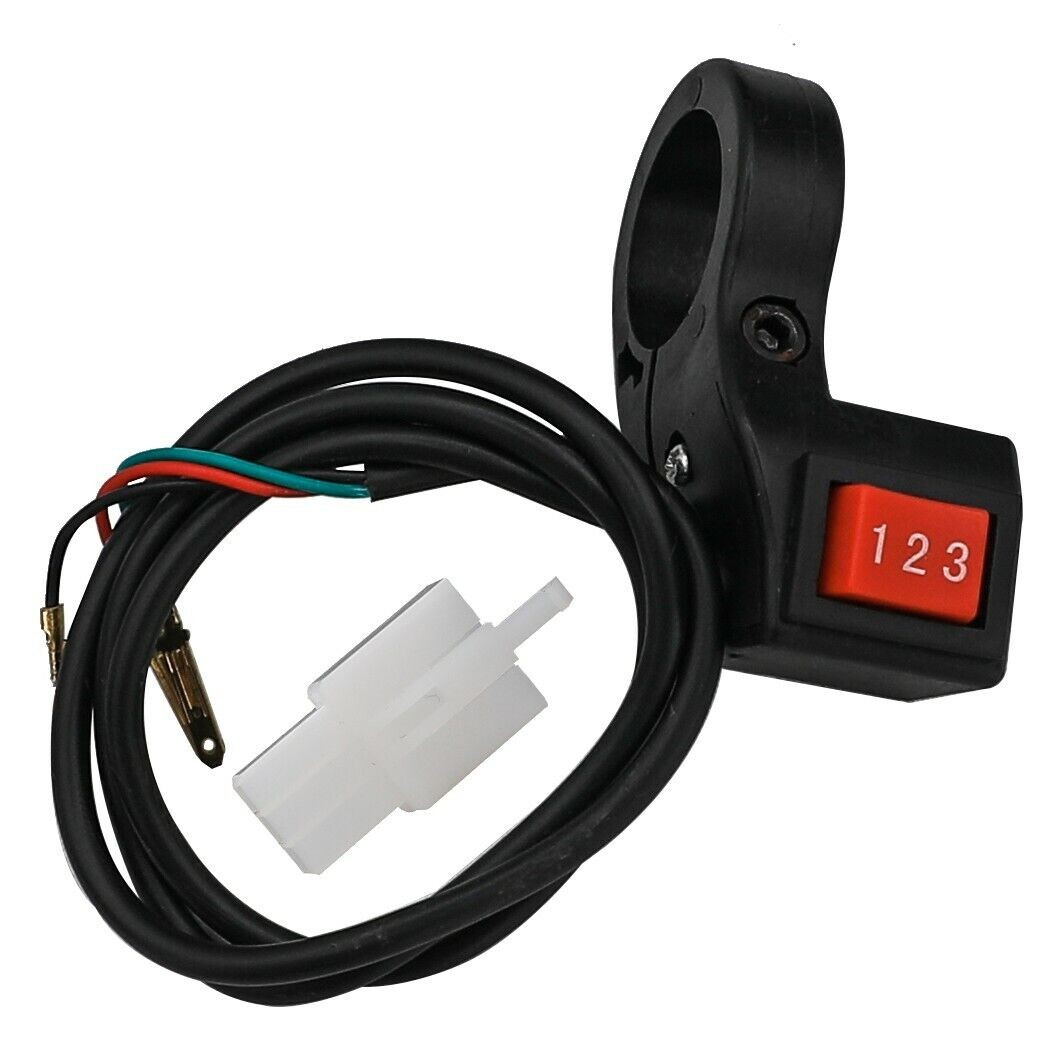 7/8'' 3 Speed Handlebar Control Switch For Electric Scooter Bicycle ATV