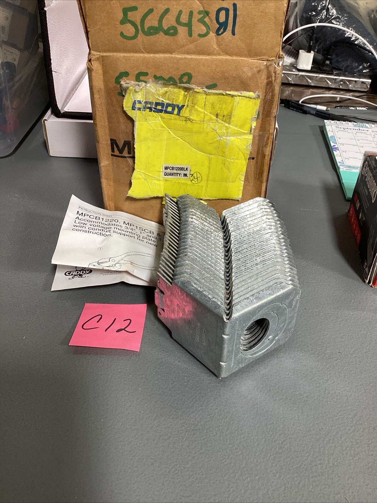 CADDY Box Eliminator Conduit Support MPCB1220 (lot of 24)