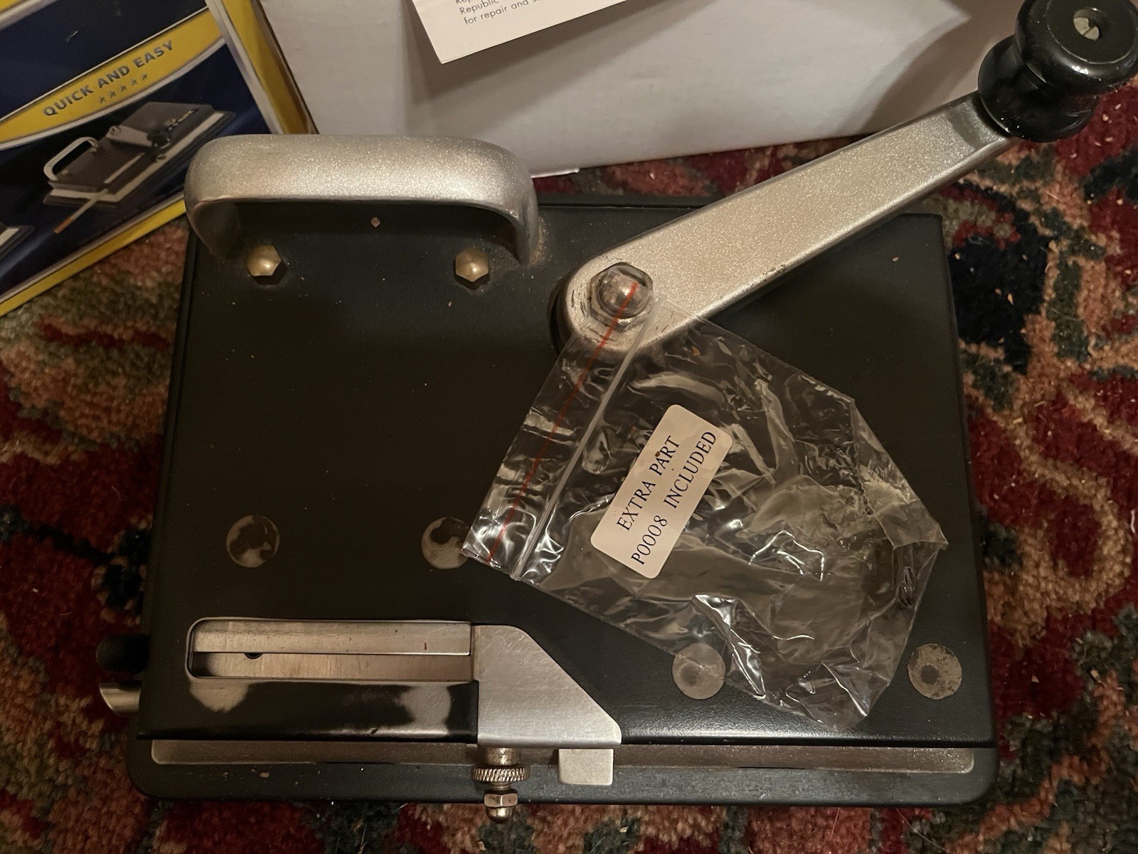 Original TOP-O-MATIC Cigarette Rolling Machine With All Original Manuls EUC