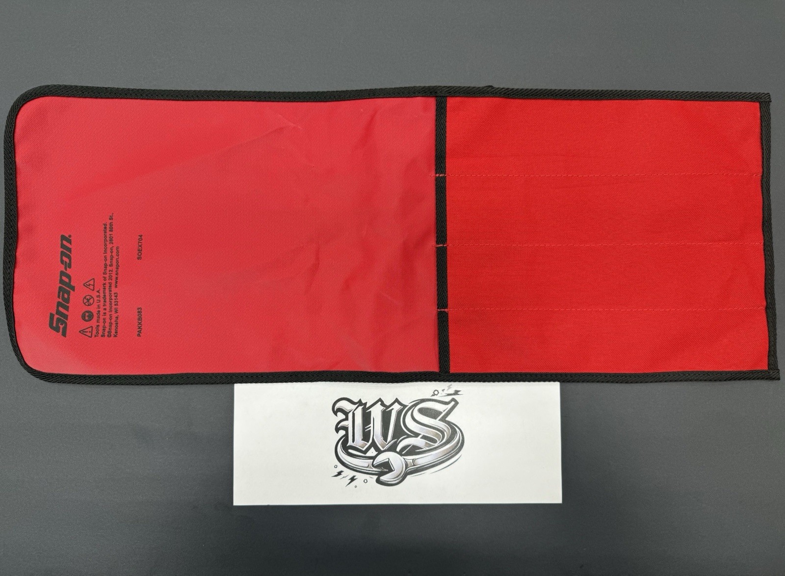 Snap-on Tools USA NEW RED Wrench bag For SOEX704 PAKKB083