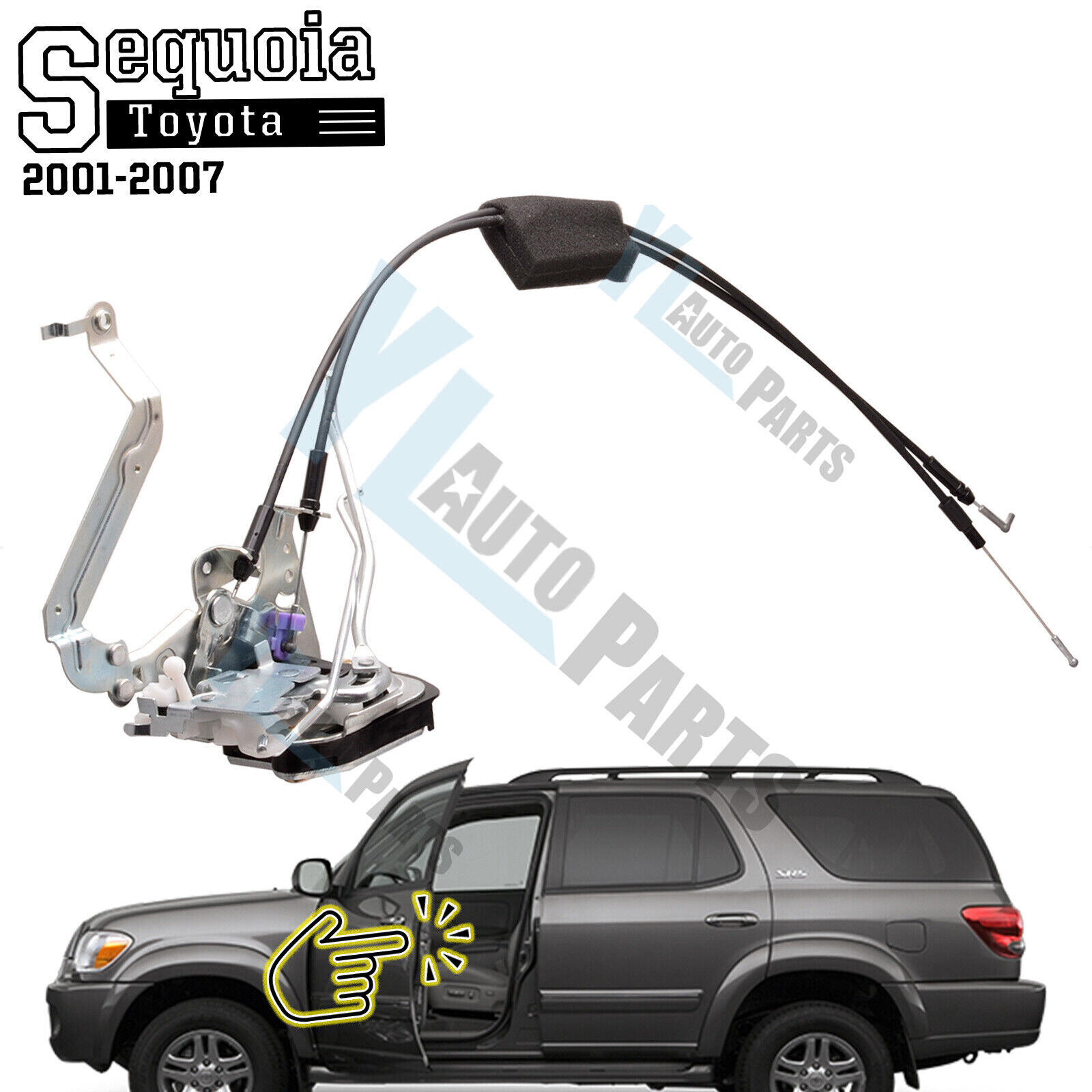 Front Left Door Lock Latch for Toyota 01-07 Sequoia& 05-06 Tundra 🚩W/O Actuator