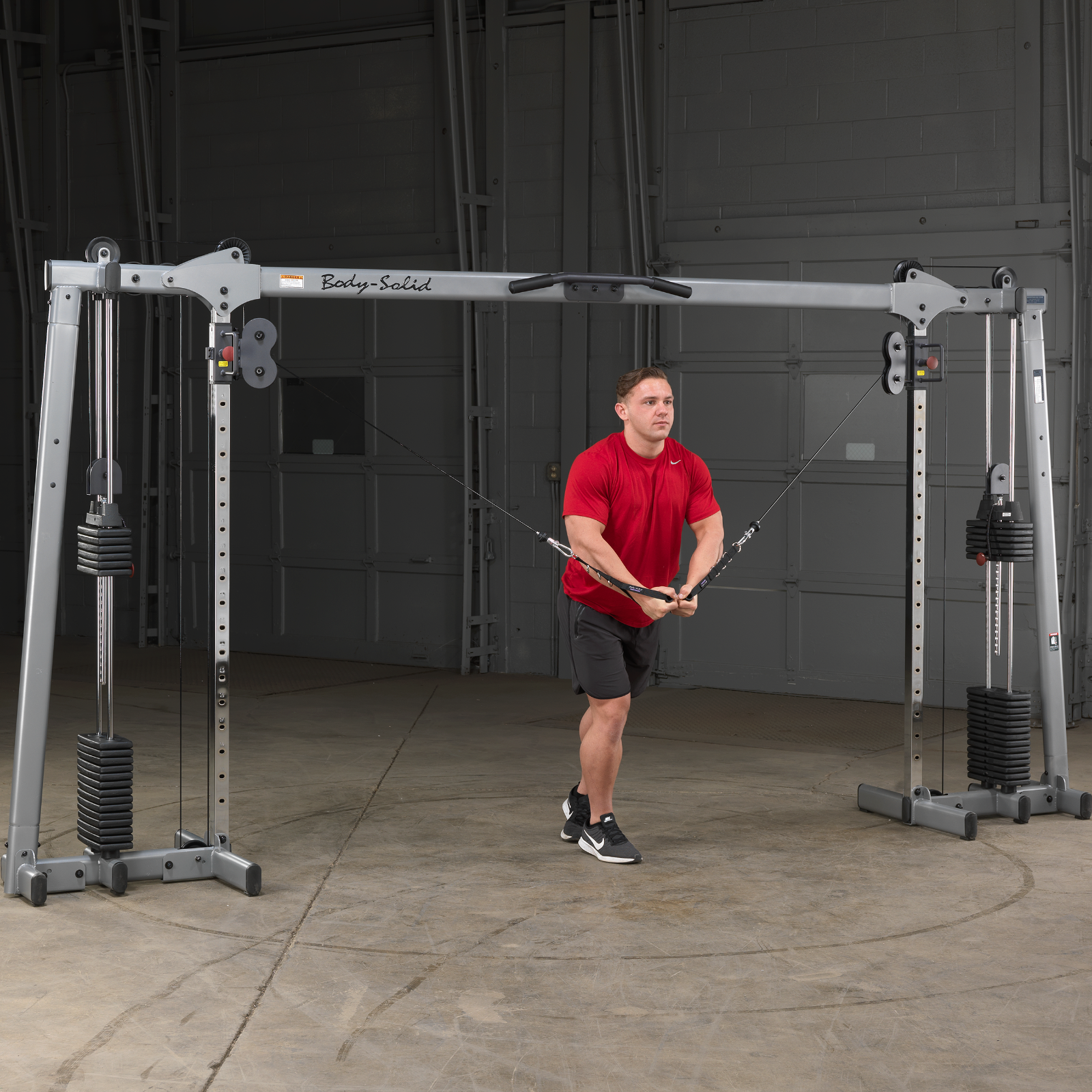 Body Solid Deluxe Cable Crossover GDCC250 Selectorized Home Gym Exercise Station