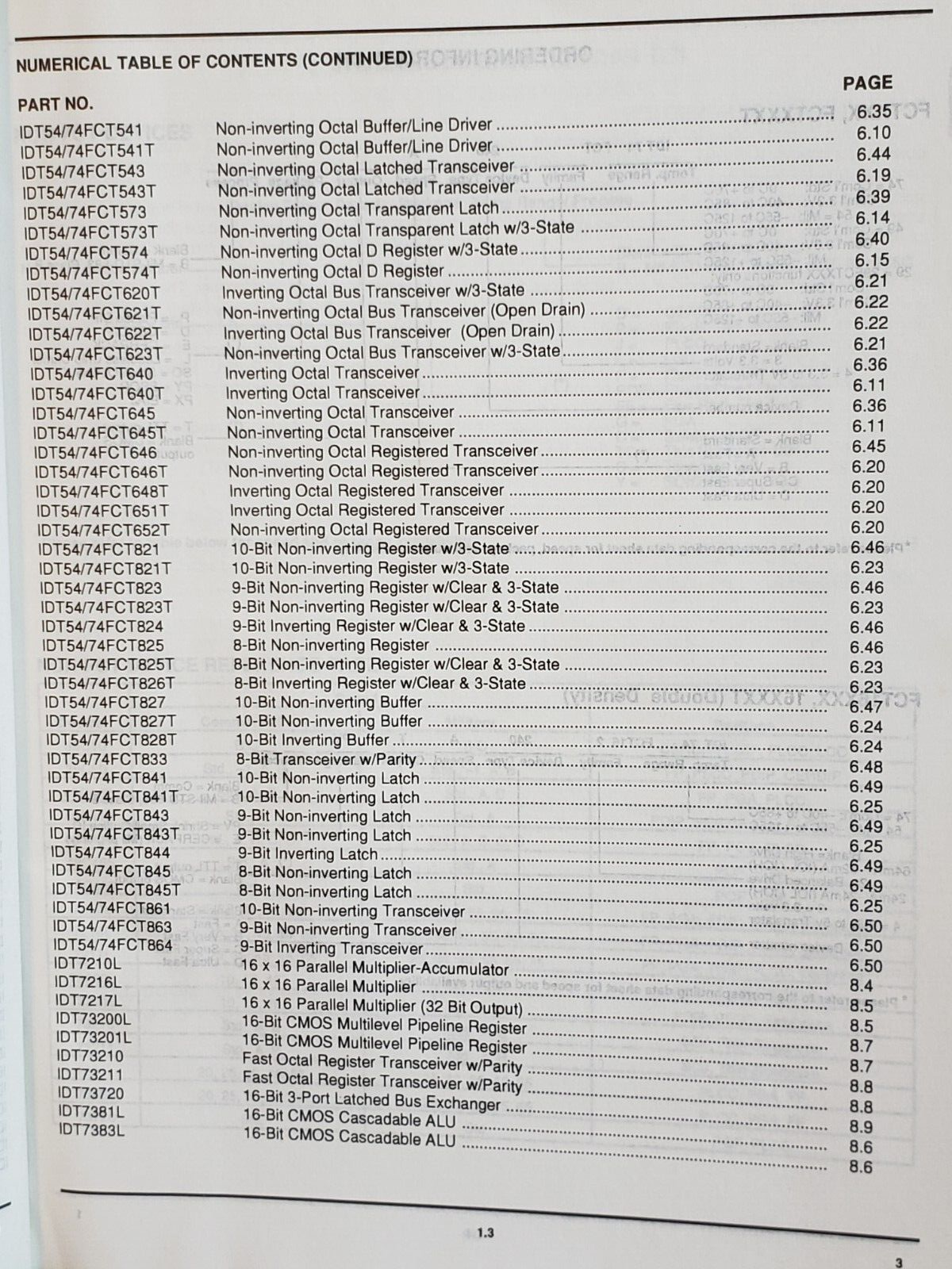 IDT - INTEGRATED DEVICE TECHNOLOGY High Performance Logic 1992 Data Book.