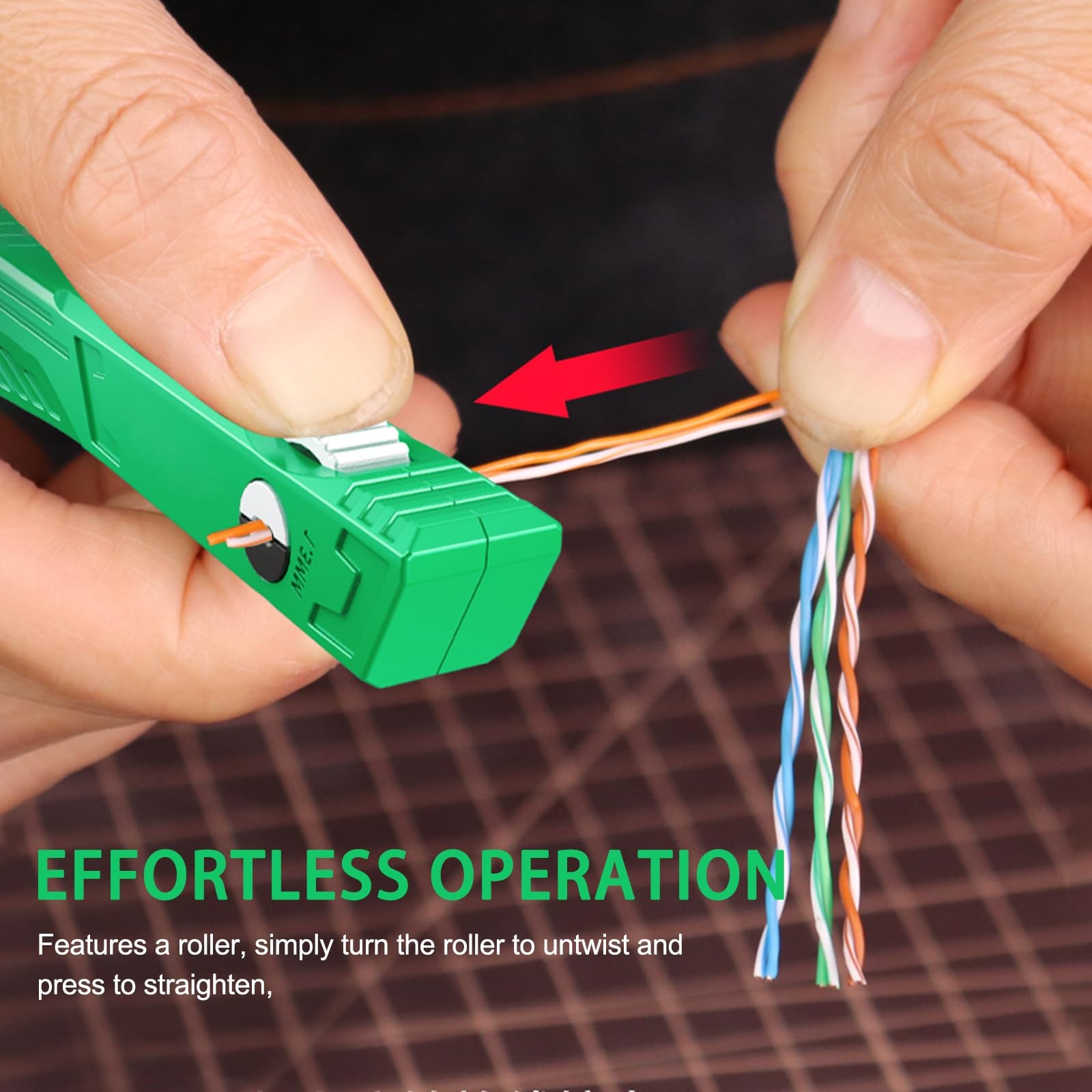 Network Cable Untwist Tool – Wire Straightener & Stripper for Category 5/6 Ca...