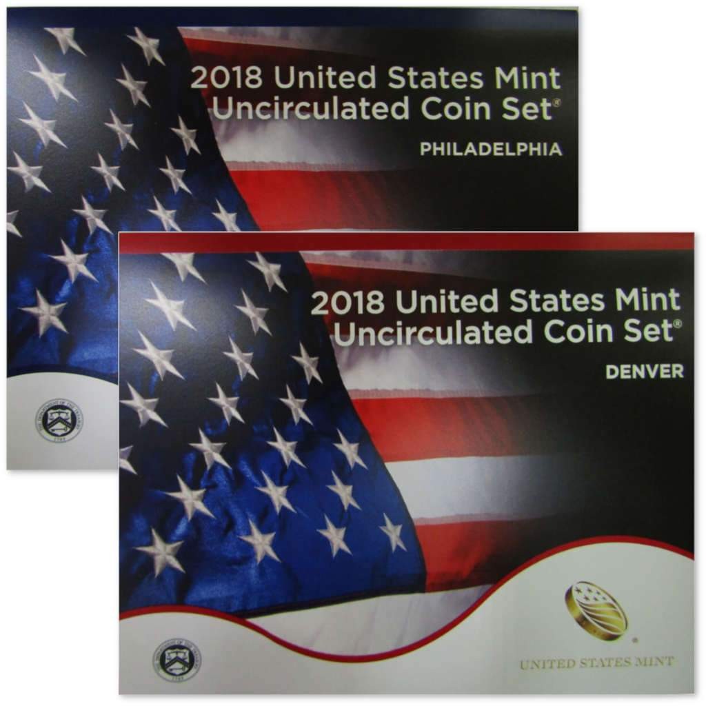 2018 Uncirculated Coin Set U.S Mint Government Packaging OGP COA