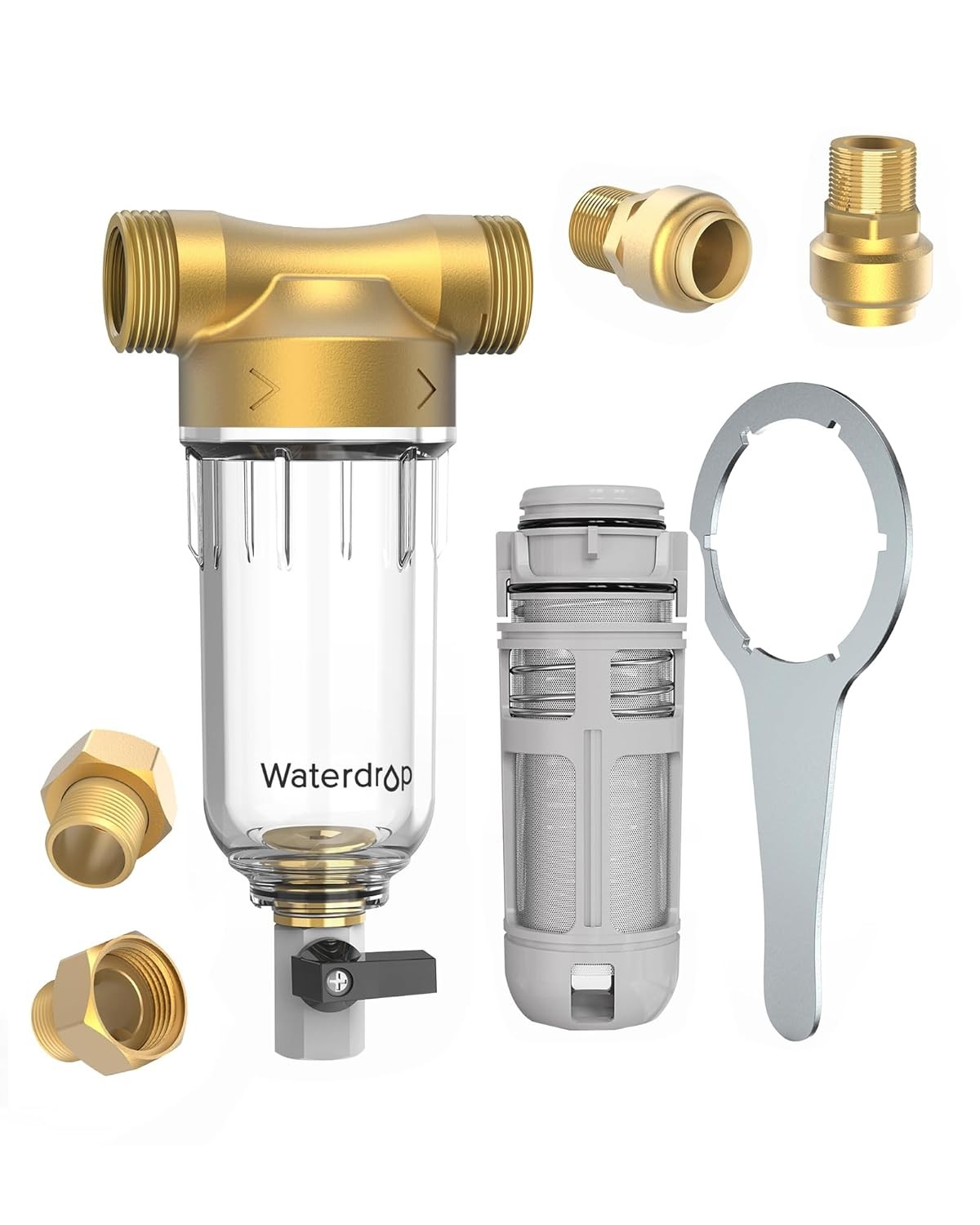 Waterdrop Backwash Spin Down Sediment Filter - Whole House Pre-Filtration System