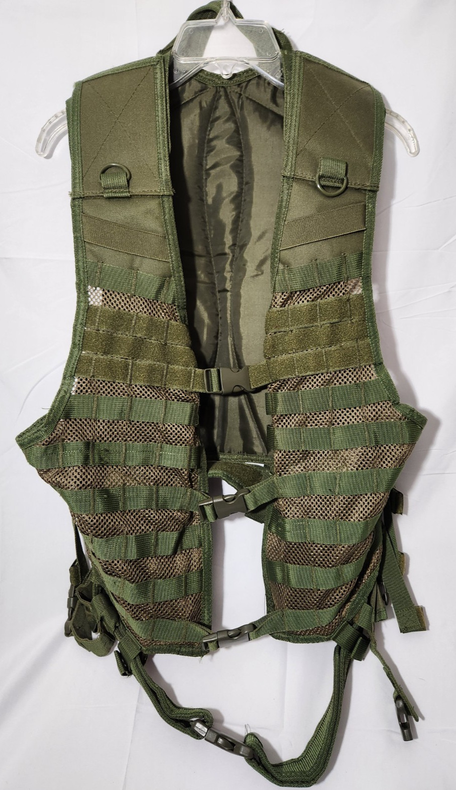 VISM Military MOLLE II Fighting Load Carrier FLC Tactical Vest PALS Webbing Gree