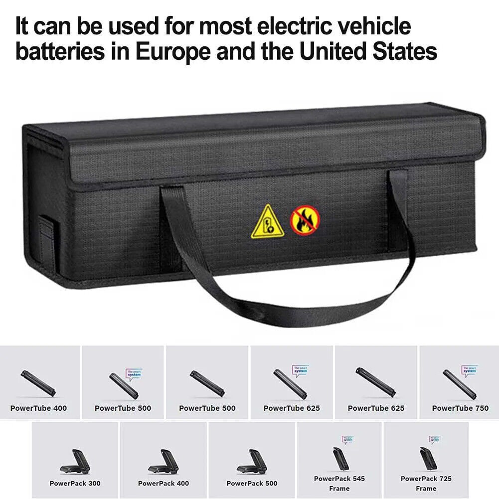 Fireproof ExplosionProof Storage Bag For Electric Bicycle Battery Safety Bag