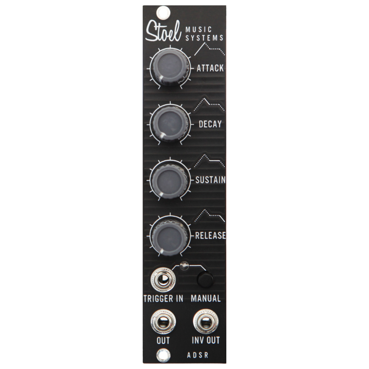 ADSR Envelope Generator in Dark Mode for Eurorack Modular by Stoel Music Systems