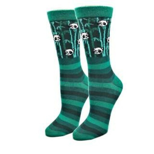 Panda Peek A Boo Women Crew Socks Size 9-11 Sock Harbor Bamboo Bear Fashion New