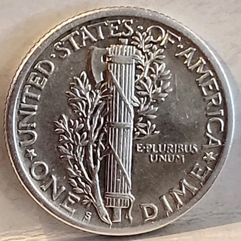 1917-S Mercury Dime ■ GEM/BU ■ FSB ■ #6008