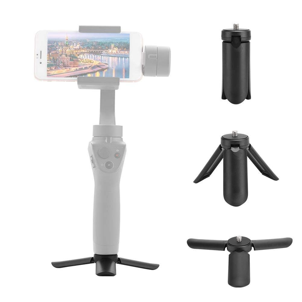 Mini Desktop Tripod, Non Slip Camera Holder Stabilizer Foldable Black