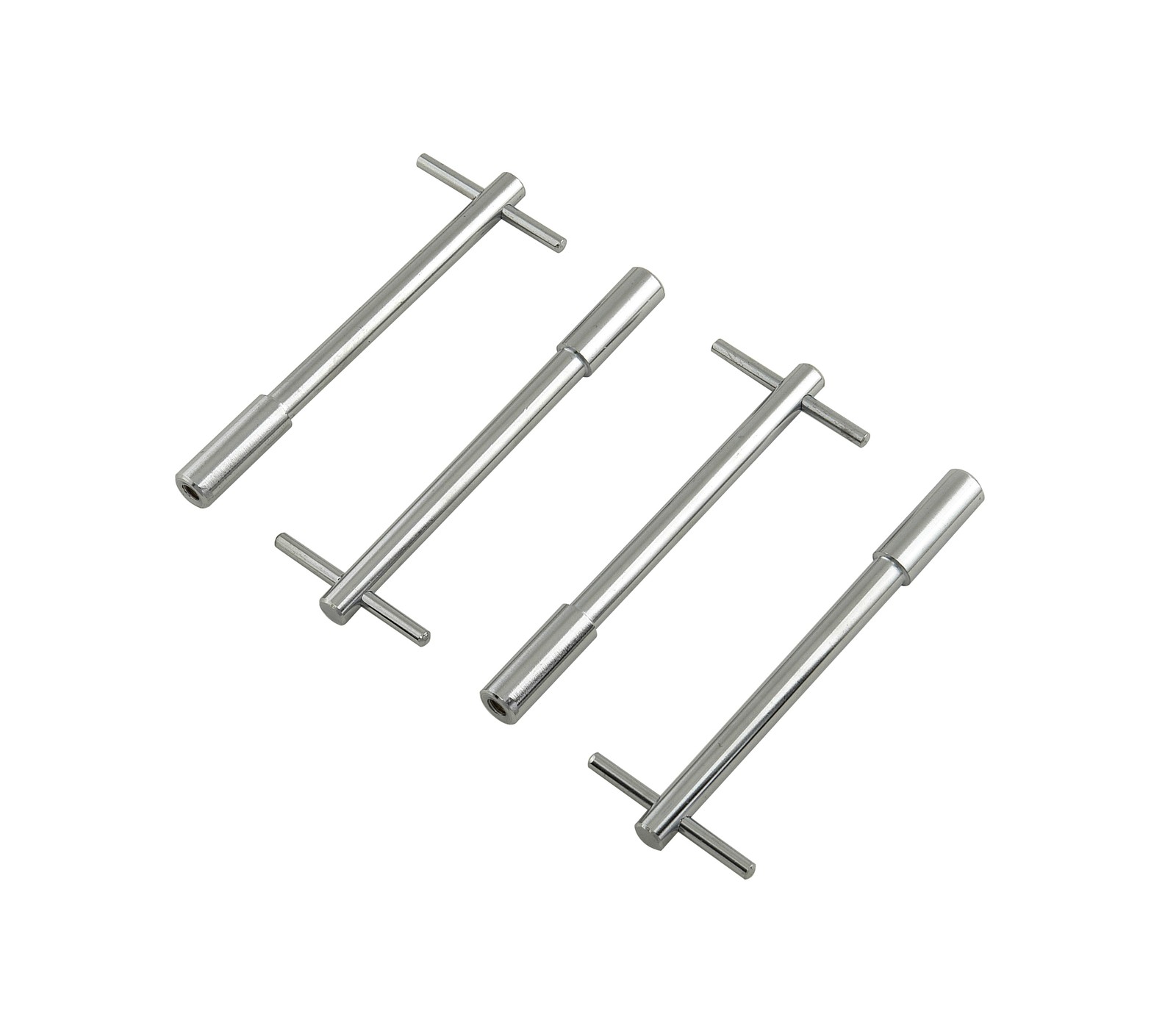 Mr. Gasket 9820 Valve Cover T Wing Bolts - 1/4-20 x 5 Inch - Chrome Plated