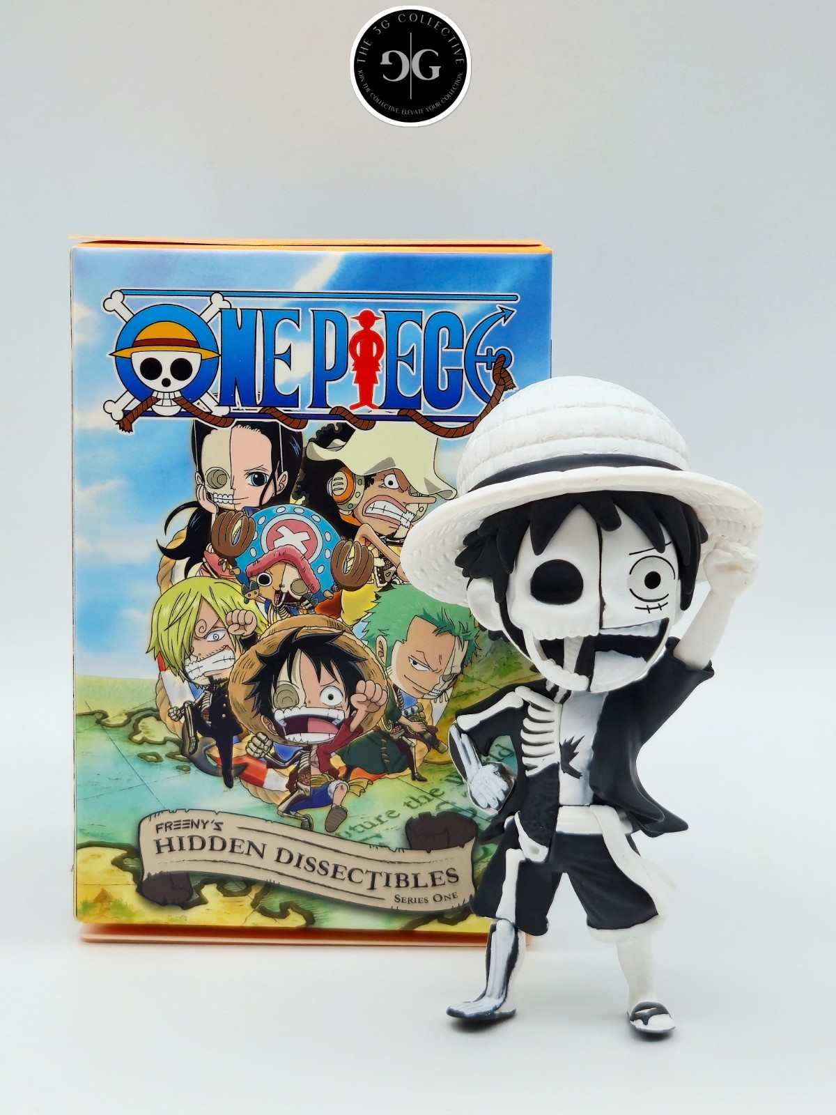 NEW! ONE PIECE x Mighty Jaxx | RARE! B&W LUFFY | Freenys Hidden Dissectibles