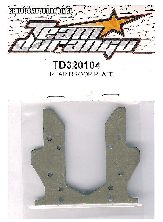 RC Team Durango TD320104 Rear Droop Plate Aluminum DNX408T 1:8 Nitro 4wd Truggy