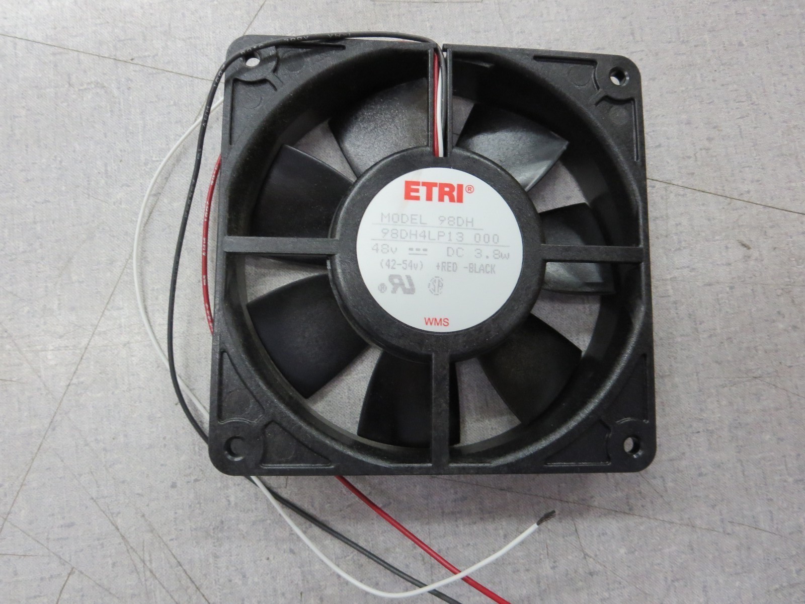 ETRI 98DH 98DH4LP13 000 48VDC 3.8W Fan