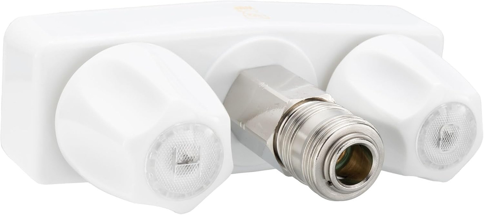 RV Exterior Faucet Hot/Cold Metal High Pressure Sprayer with Brass Quick Connect