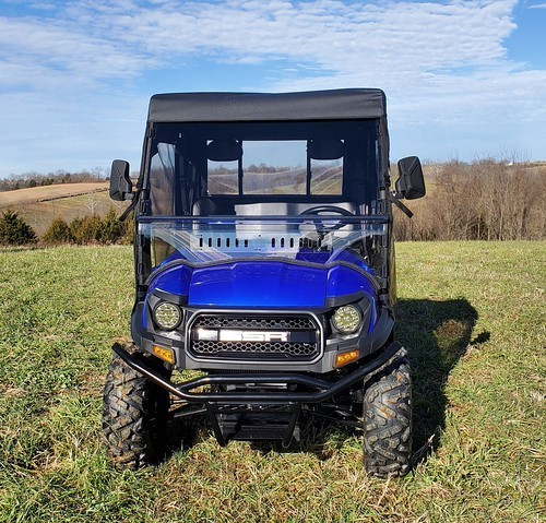 SSR Bison 400U - 200U - 200P Vented Windshield with Quick Install Straps