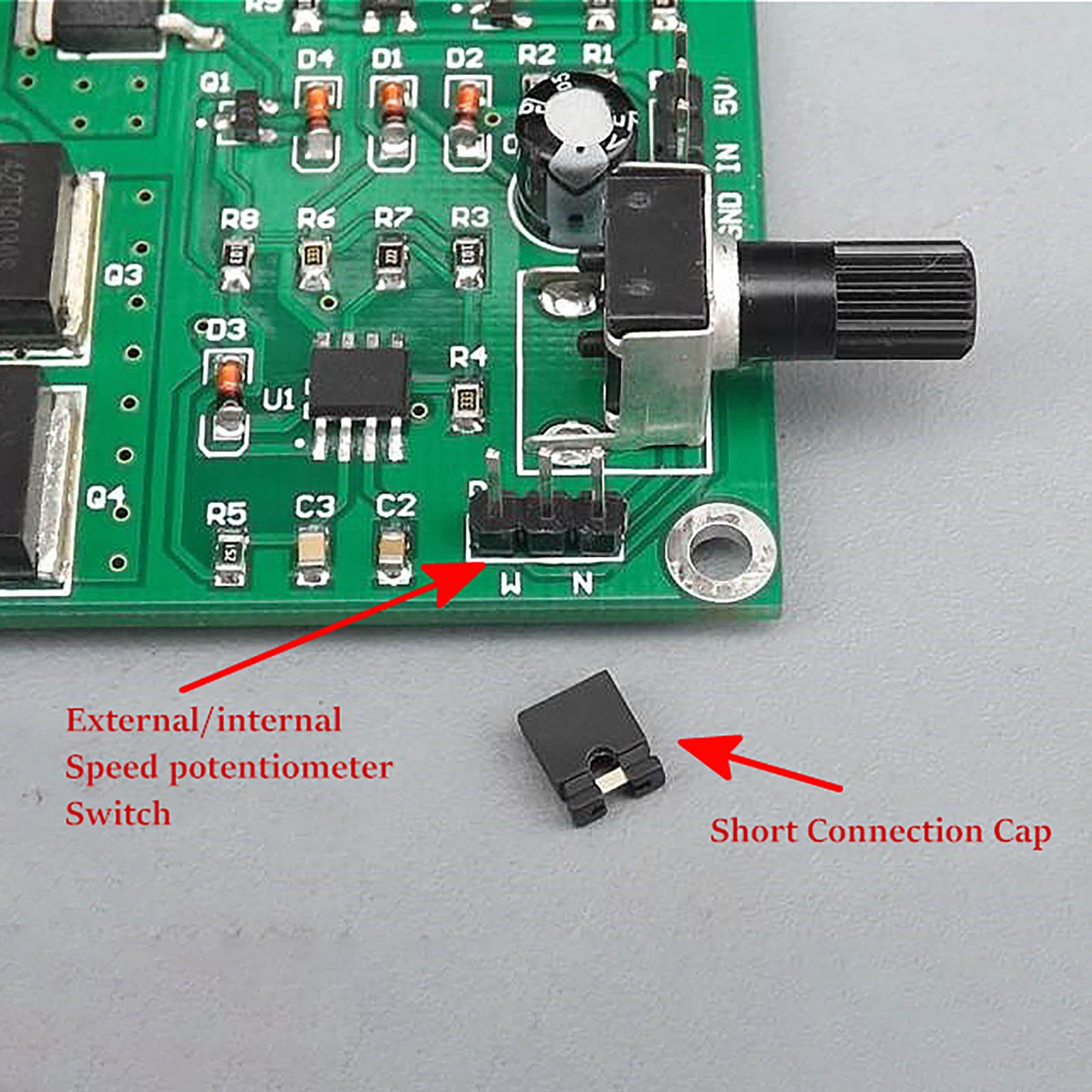 DC 5-18V 12A PWM Motor Speed Controller Board Module Adjustment Potentiometer E