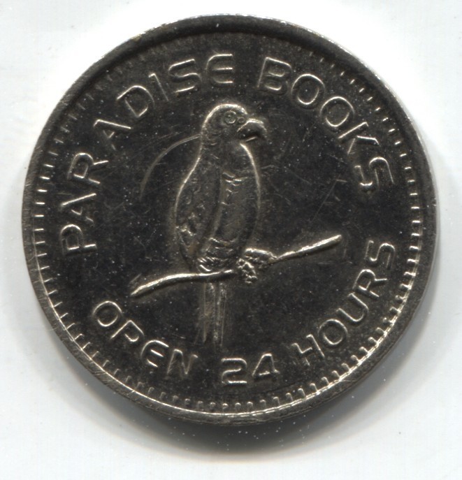 Paradise Books Parrot 88 Selections Token Whitemetal 25mm See Scans