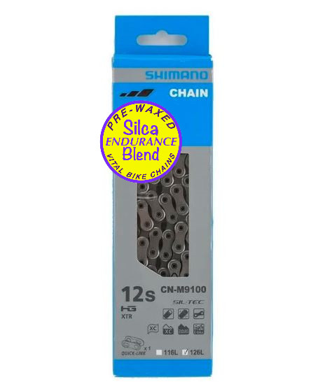 Shimano DuraAce XTR M9100 Chain 12 speed - SILCA ENDURANCE WAXED