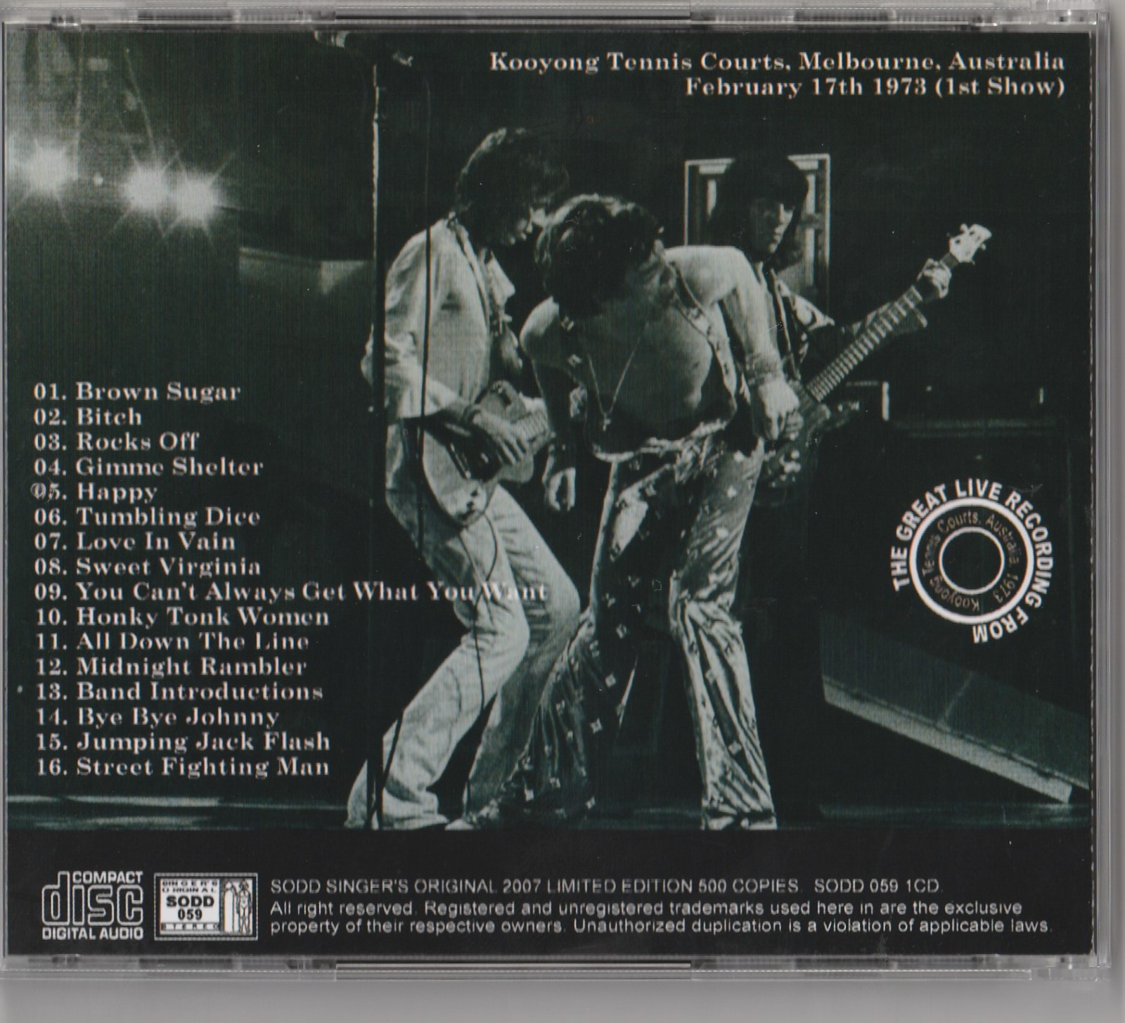 ROLLING STONES / TEMPERATURE RISING 1973 (1CD)